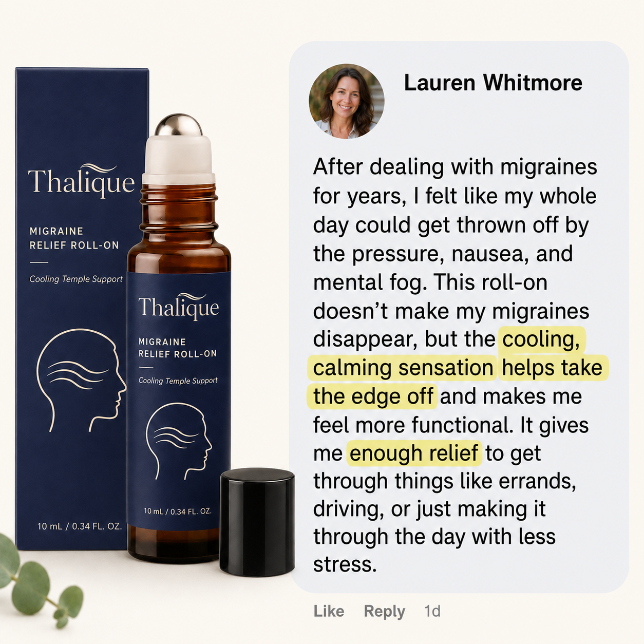 Thalique Migraine Relief Roll-On