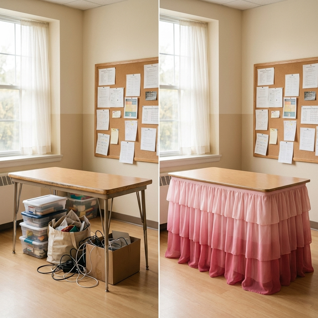 The Teacher Desk Skirt